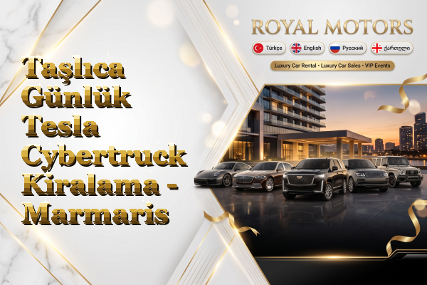 Taşlıca Günlük Tesla Cybertruck Kiralama - Marmaris