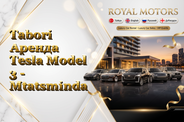 Tabori Аренда Tesla Model 3 - Mtatsminda