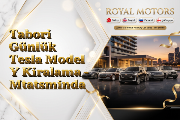 Tabori Günlük Tesla Model Y Kiralama - Mtatsminda