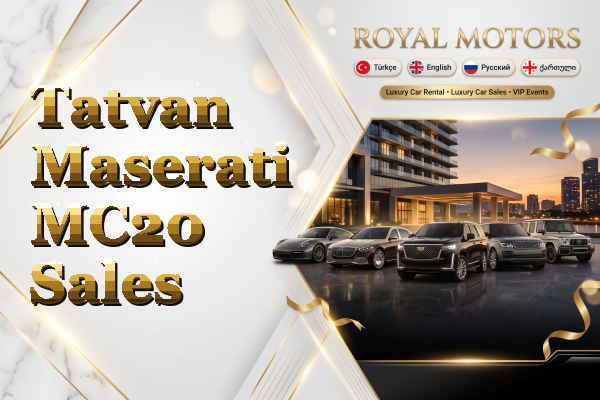 Tatvan Maserati MC20 Sales