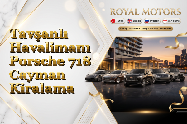 Tavşanlı Havalimanı Porsche 718 Cayman Kiralama