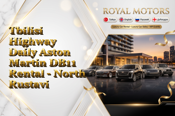 Tbilisi Highway Daily Aston Martin DB11 Rental - North Rustavi