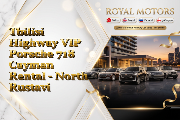 Tbilisi Highway VIP Porsche 718 Cayman Rental - North Rustavi