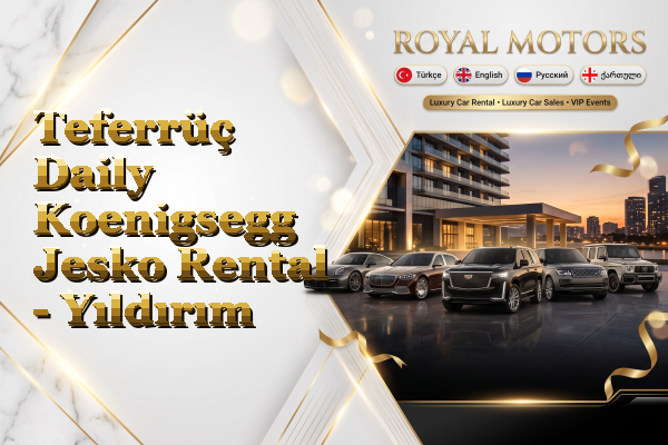 Teferrüç Daily Koenigsegg Jesko Rental - Yıldırım