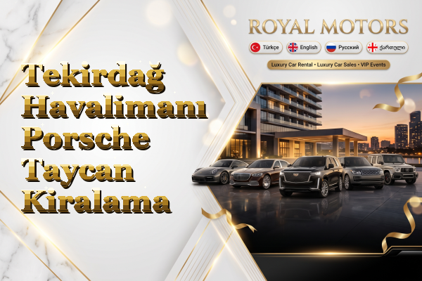 Tekirdağ Havalimanı Porsche Taycan Kiralama