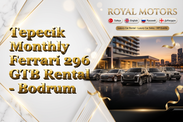 Tepecik Monthly Ferrari 296 GTB Rental - Bodrum