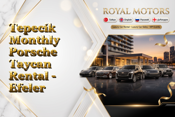 Tepecik Monthly Porsche Taycan Rental - Efeler