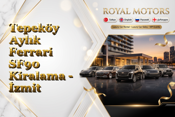 Tepeköy Aylık Ferrari SF90 Kiralama - İzmit