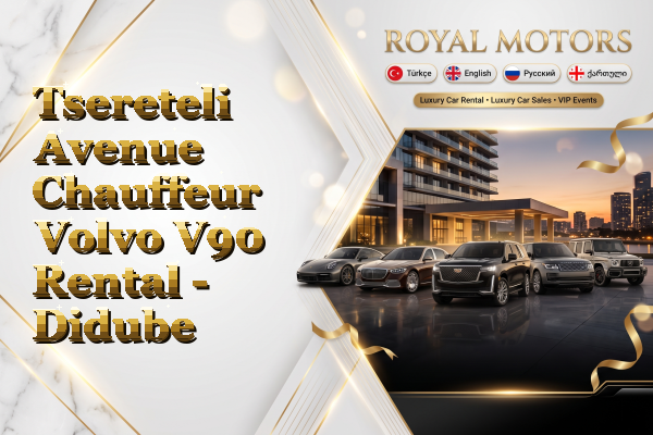 Tsereteli Avenue Chauffeur Volvo V90 Rental - Didube