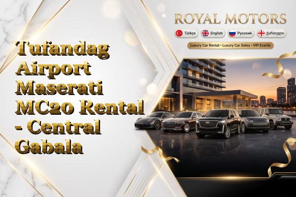 Tufandag Airport Maserati MC20 Rental - Central Gabala