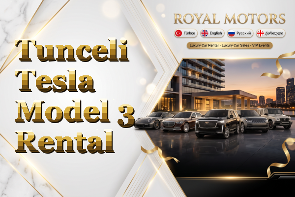 Tunceli Tesla Model 3 Rental