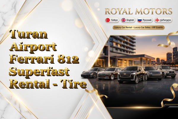 Turan Airport Ferrari 812 Superfast Rental - Tire