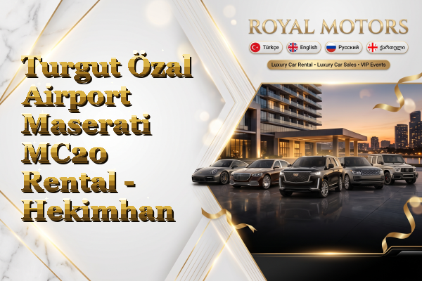 Turgut Özal Airport Maserati MC20 Rental - Hekimhan
