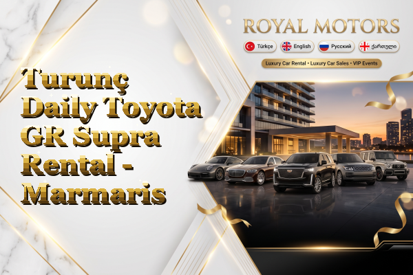 Turunç Daily Toyota GR Supra Rental - Marmaris