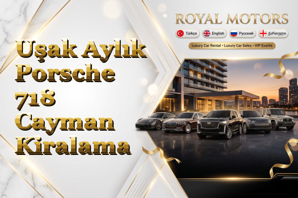 Uşak Aylık Porsche 718 Cayman Kiralama
