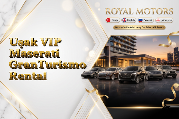 Uşak VIP Maserati GranTurismo Rental
