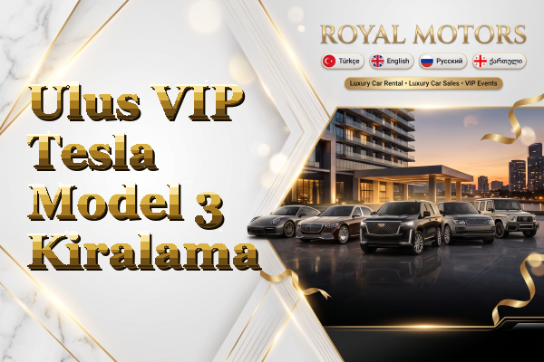 Ulus VIP Tesla Model 3 Kiralama