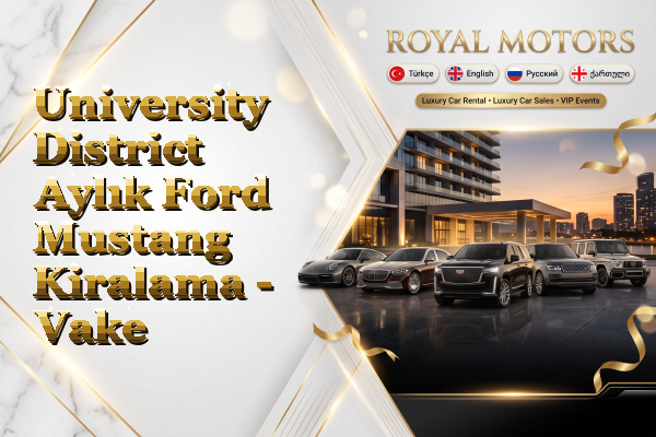 University District Aylık Ford Mustang Kiralama - Vake