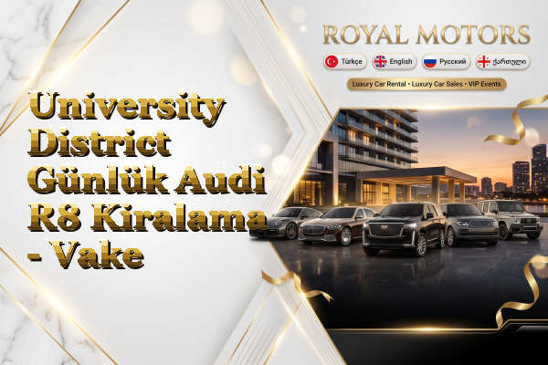 University District Günlük Audi R8 Kiralama - Vake