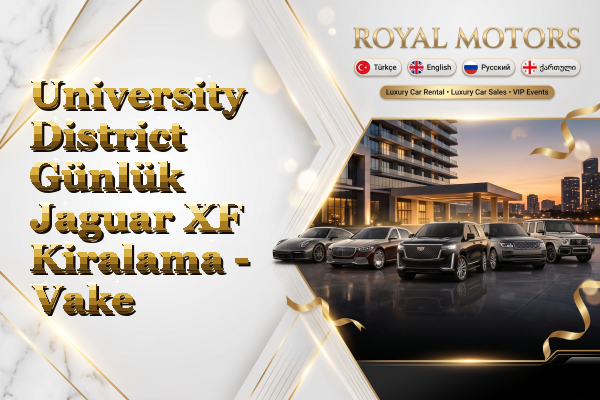 University District Günlük Jaguar XF Kiralama - Vake