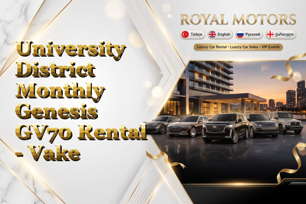 University District Monthly Genesis GV70 Rental - Vake