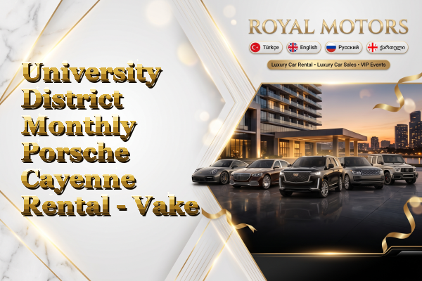 University District Monthly Porsche Cayenne Rental - Vake