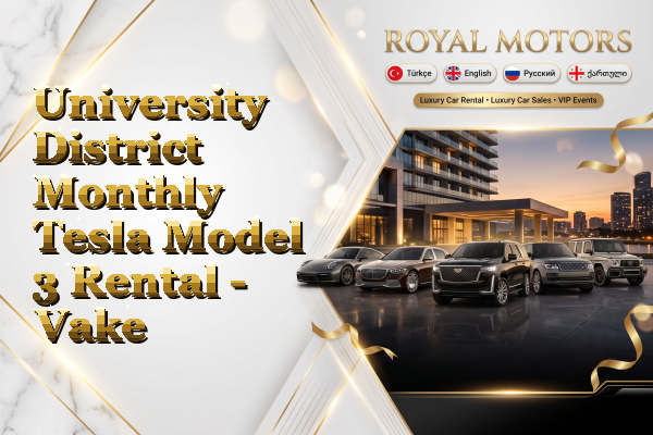 University District Monthly Tesla Model 3 Rental - Vake