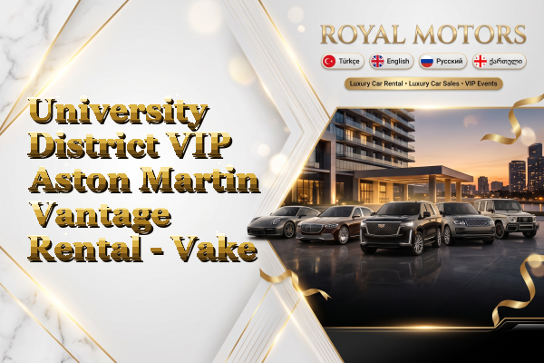 University District VIP Aston Martin Vantage Rental - Vake