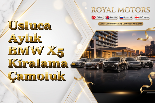 Usluca Aylık BMW X5 Kiralama - Çamoluk