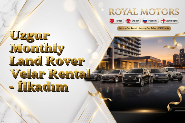Uzgur Monthly Land Rover Velar Rental - İlkadım