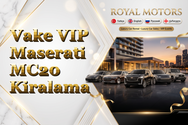 Vake VIP Maserati MC20 Kiralama