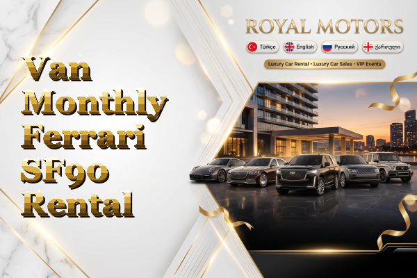 Van Monthly Ferrari SF90 Rental