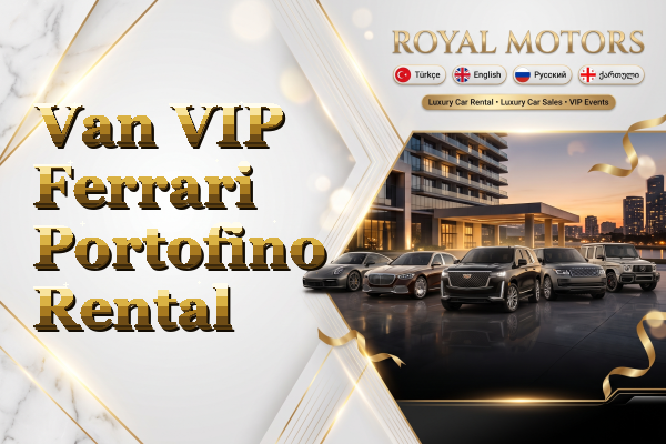 Van VIP Ferrari Portofino Rental