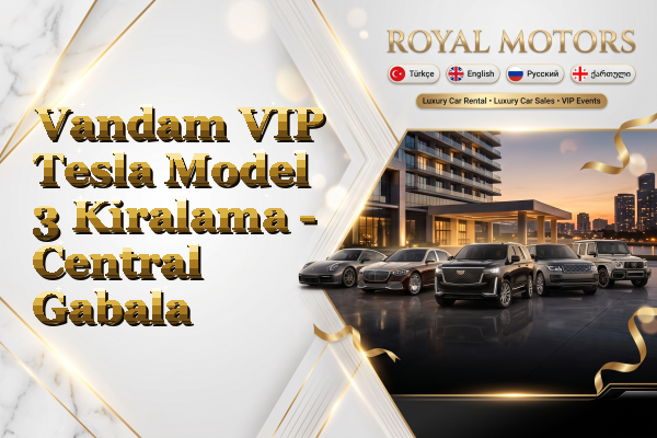 Vandam VIP Tesla Model 3 Kiralama - Central Gabala