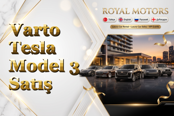 Varto Tesla Model 3 Satış