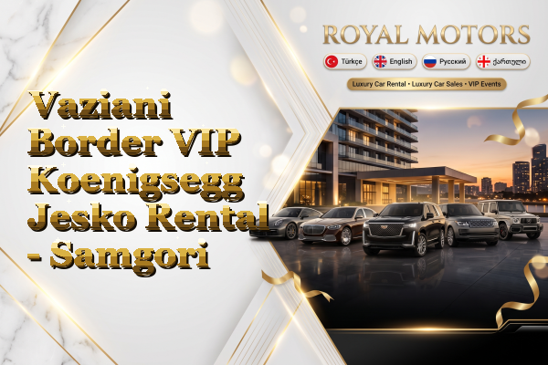 Vaziani Border VIP Koenigsegg Jesko Rental - Samgori