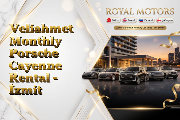 Veliahmet Monthly Porsche Cayenne Rental - İzmit