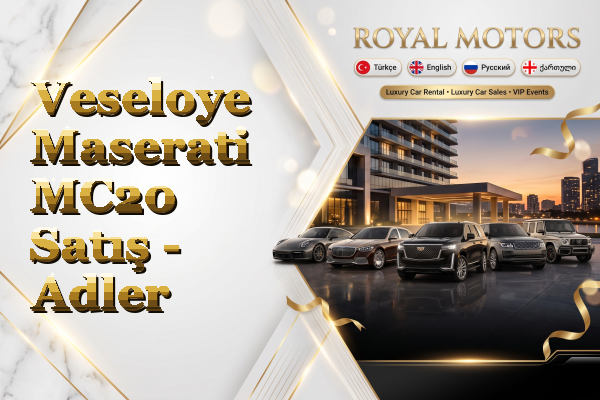 Veseloye Maserati MC20 Satış - Adler