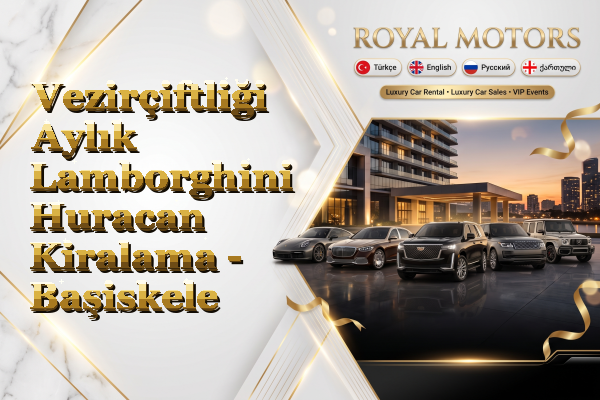 Vezirçiftliği Aylık Lamborghini Huracan Kiralama - Başiskele