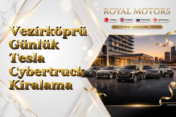 Vezirköprü Günlük Tesla Cybertruck Kiralama