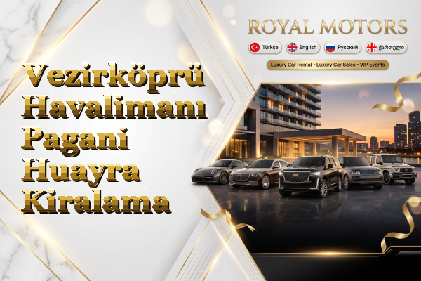 Vezirköprü Havalimanı Pagani Huayra Kiralama