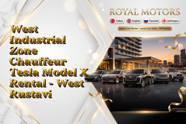 West Industrial Zone Chauffeur Tesla Model X Rental - West Rustavi