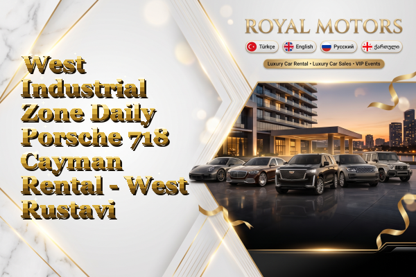 West Industrial Zone Daily Porsche 718 Cayman Rental - West Rustavi