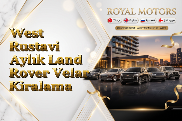 West Rustavi Aylık Land Rover Velar Kiralama