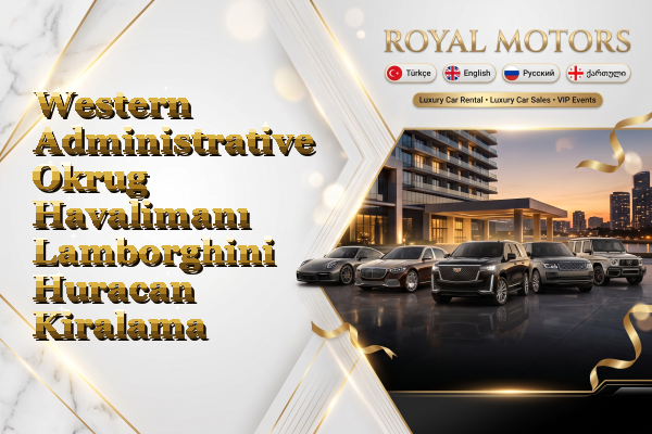 Western Administrative Okrug Havalimanı Lamborghini Huracan Kiralama