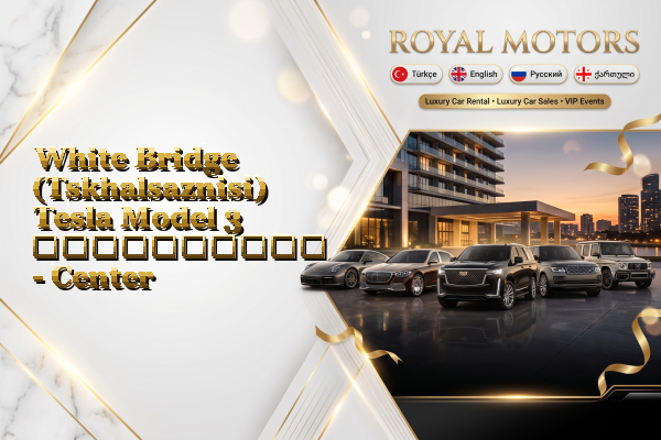 White Bridge (Tskhalsaznisi) Tesla Model 3 გაქირავება - Center
