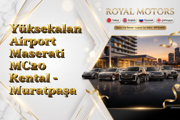 Yüksekalan Airport Maserati MC20 Rental - Muratpaşa