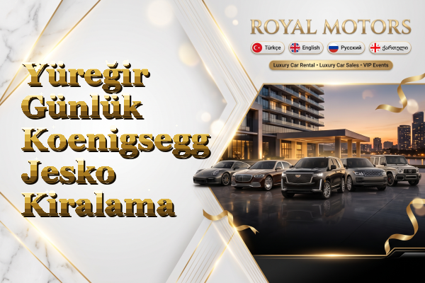 Yüreğir Günlük Koenigsegg Jesko Kiralama
