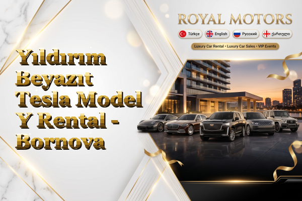 Yıldırım Beyazıt Tesla Model Y Rental - Bornova
