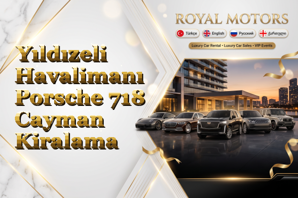 Yıldızeli Havalimanı Porsche 718 Cayman Kiralama